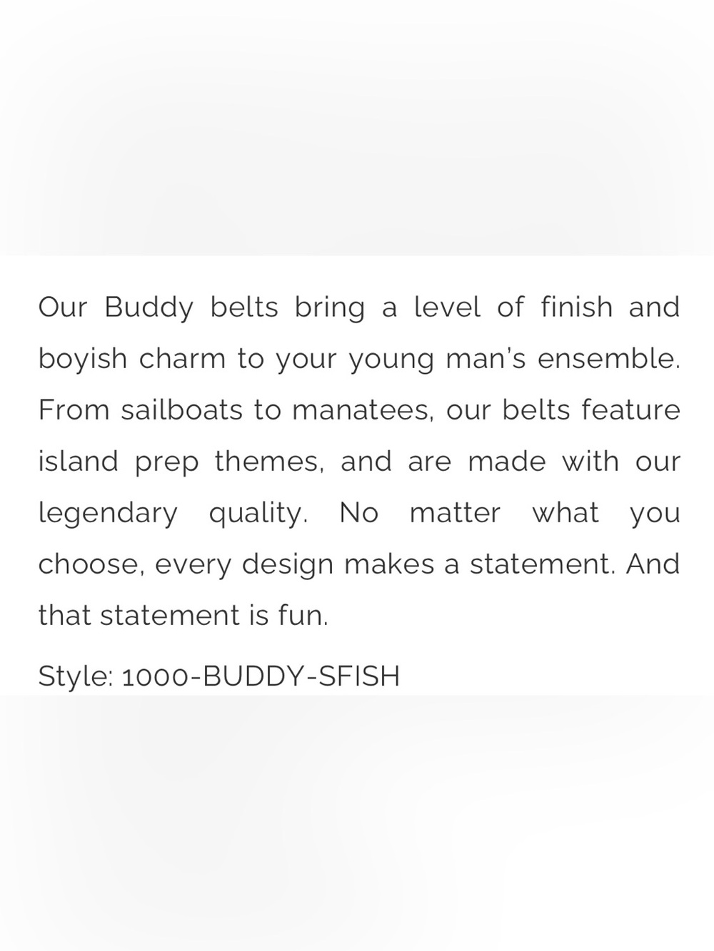 J. Bailey Boys Sailfish Buddy Belt - Picture 7 of 7
